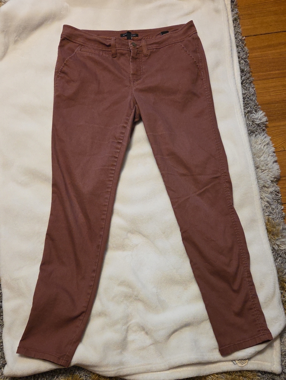 41 Hawthorn Straight-Leg Business Casual Women's Pants in Mauve Rose